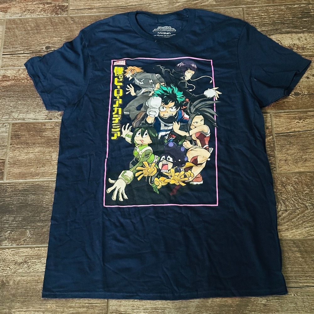 My Hero Academia - Men's Graphic T-Shirt - Medium Blue - Funimation